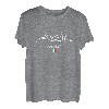 Berge Alpen Silhouette Dolomiten Natur Italien Flagge Berg T-Shirt