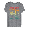 Retro Vintage Der Himmel ist die Grenze Klettern T-Shirt