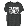Climb Hard Send Harder Seilkletterer Bouldern T-Shirt