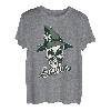 Herren Servus Dialekt - Totenkopf mit Edelweiß - Wanderer Bayern T-Shirt
