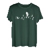 Wandern Wanderer Trekking Berge Herzschlag T-Shirt Wanderung