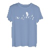 Wandern Wanderer Trekking Berge Herzschlag T-Shirt Wanderung
