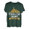 Wandern Sie, als gäbe es oben eine Flasche Wein T-Shirt T-Shirt