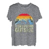 I love peeing outside Wanderer lustig Berge Bergliebe T-Shirt