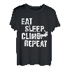 Eat Sleep Climb Repeat Climbing Bouldern Rock Climber T-Shirt