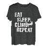 Eat Sleep Climb Repeat Climbing Bouldern Rock Climber T-Shirt