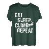 Eat Sleep Climb Repeat Climbing Bouldern Rock Climber T-Shirt