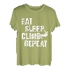 Eat Sleep Climb Repeat Climbing Bouldern Rock Climber T-Shirt
