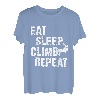 Eat Sleep Climb Repeat Climbing Bouldern Rock Climber T-Shirt