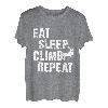 Eat Sleep Climb Repeat Climbing Bouldern Rock Climber T-Shirt