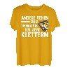 Bergsteigen Bouldern Klettern Kletterer T-Shirt