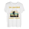 Lustiges 34 Jahre alt Geburtstag Berge & Walken Wander T-Shirt
