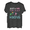Nur ein Mädchen, das Wandern liebt, Berge, Wanderer T-Shirt