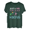 Nur ein Mädchen, das Wandern liebt, Berge, Wanderer T-Shirt