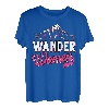 Wander Women Damen Mädchen Berge Bergsteiger Wandern T-Shirt