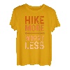 Hike More Worry Less Bergsteiger Gelände Wandern Wandern T-Shirt
