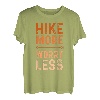 Hike More Worry Less Bergsteiger Gelände Wandern Wandern T-Shirt