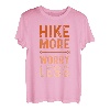 Hike More Worry Less Bergsteiger Gelände Wandern Wandern T-Shirt