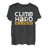 Climb Hard Send Harder Seilkletterer Bouldern T-Shirt