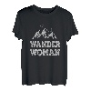 Damen WANDER WOMAN T-Shirt Alpin Berge Natur Hiking Retro Geschenk T-Shirt