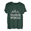 Damen WANDER WOMAN T-Shirt Alpin Berge Natur Hiking Retro Geschenk T-Shirt