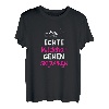 Damen Echte Mädchen gehen Tourenski Ski Skitour Geschenkidee T-Shirt