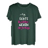 Damen Echte Mädchen gehen Tourenski Ski Skitour Geschenkidee T-Shirt