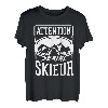 Achtung - Serial Skifahrer - Alpinski, Skifahrer T-Shirt