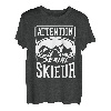 Achtung - Serial Skifahrer - Alpinski, Skifahrer T-Shirt