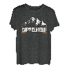 Gipfelheld Bergsteiger klettern Gipfelsport Berge Männer T-Shirt