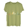 Camp Outside Herzschlag Retro Vintage Camping Liebhaber Camper T-Shirt