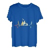 Camp Outside Herzschlag Retro Vintage Camping Liebhaber Camper T-Shirt