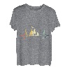 Camp Outside Herzschlag Retro Vintage Camping Liebhaber Camper T-Shirt