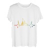 Camp Outside Herzschlag Retro Vintage Camping Liebhaber Camper T-Shirt