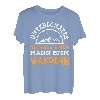 Unterschätze niemals einen Mann beim Wandern Bergsteigen T-Shirt