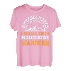 Unterschätze niemals einen Mann beim Wandern Bergsteigen T-Shirt