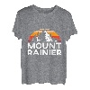 Mount Rainier Bergsteiger Gipfelsport Wandern Hiking T-Shirt