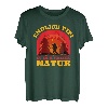 Wanderer Endlich Pipi in der freien Natur Berge Hiker lustig T-Shirt