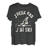 Humour Geek Herren Damen - Je Peux Pas J'ai Skifahren Sports T-Shirt
