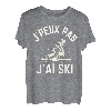 Humour Geek Herren Damen - Je Peux Pas J'ai Skifahren Sports T-Shirt