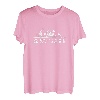 Bergsteigerin T-Shirt mit Berg & Gipfel Silhouette T-Shirt