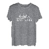 Bergsteigerin T-Shirt mit Berg & Gipfel Silhouette T-Shirt