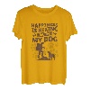 Wandern mit Hund Bergsteiger Hundemotiv Labrador Retriever T-Shirt