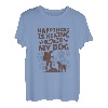 Wandern mit Hund Bergsteiger Hundemotiv Labrador Retriever T-Shirt