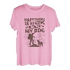 Wandern mit Hund Bergsteiger Hundemotiv Labrador Retriever T-Shirt