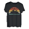 Retro Berglandschaft Gebirge Bergkette T-Shirt