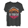 I love peeing outside Wanderer lustig Berge Wandern T-Shirt