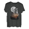 Murmeltier Illustration Mond Murmeltier Nagetier Mankei T-Shirt