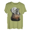 Murmeltier Illustration Mond Murmeltier Nagetier Mankei T-Shirt