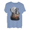 Murmeltier Illustration Mond Murmeltier Nagetier Mankei T-Shirt